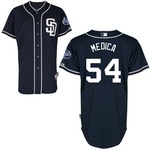 Tommy Medica #54 Youth Baseball Jersey-San Diego Padres Authentic Alternate 1 Cool Base MLB Jersey